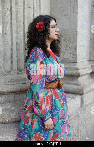 Porträt von Maria Gomez Lara 22/03/2024 ©Isabella de Maddalena/opale.Photo Stockfoto