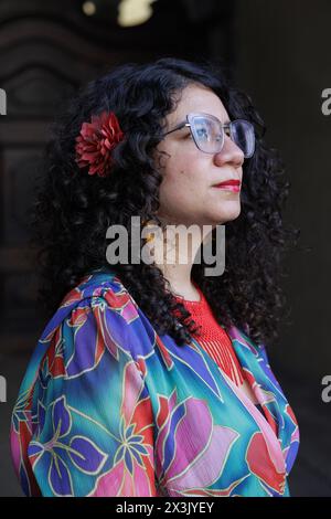 Porträt von Maria Gomez Lara 22/03/2024 ©Isabella de Maddalena/opale.Photo Stockfoto