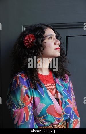 Porträt von Maria Gomez Lara 22/03/2024 ©Isabella de Maddalena/opale.Photo Stockfoto