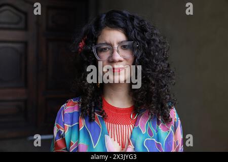 Porträt von Maria Gomez Lara 22/03/2024 ©Isabella de Maddalena/opale.Photo Stockfoto