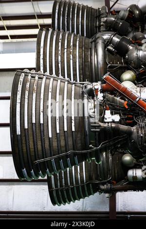 saturn V Raketenantriebe, johnson Space Center, houston, texas Stockfoto