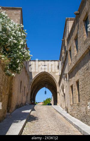 Straße der Ritter, Altstadt von Rhodos, Rhodos, Dodekanes Island Group, Griechenland Stockfoto