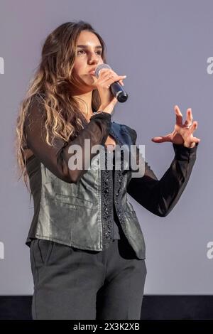 Melia Kara, Hauptdarstellerin des Films Ellenbogen beim Internationalen Frauenfilmfestival (IFFF Dortmund+Köln) Stockfoto