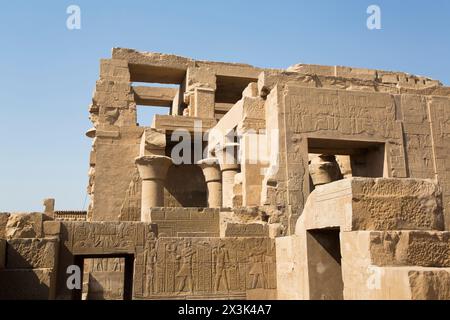 Tempel von Sobek und Haroeris, Kom Ombo, Ägypten Stockfoto