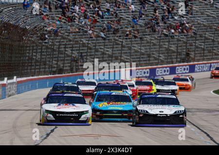Fort Worth, Tx, USA. April 2024. Chandler Smith läuft für die Andy's Frozen Custard 300 in Fort Worth, TX, USA. (Credit Image: © Stephen A. Arce Action Sports Ph/ASP) NUR REDAKTIONELLE VERWENDUNG! Nicht für kommerzielle ZWECKE! Stockfoto