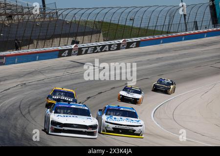 Fort Worth, Tx, USA. April 2024. Josh Williams fährt für die Andy's Frozen Custard 300 in Fort Worth, TX, USA. (Credit Image: © Stephen A. Arce Action Sports Ph/ASP) NUR REDAKTIONELLE VERWENDUNG! Nicht für kommerzielle ZWECKE! Stockfoto