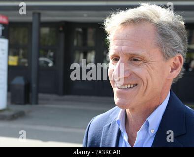 26. April 2024, Brandenburg, Potsdam/Babelsberg: Andy Weltman, Geschäftsführer der Studio Babelsberg Motion Pictures GmbH, Studio Babelsberg. Foto: Jens Kalaene/dpa Stockfoto