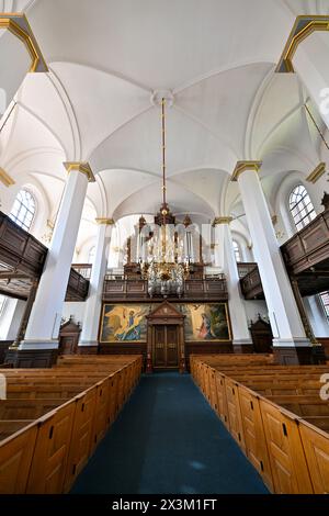 Kopenhagen, Dänemark - 18. Juli 2023: Kirche des Heiligen Geistes im Stadtzentrum von Kopenhagen, Dänemark Stockfoto