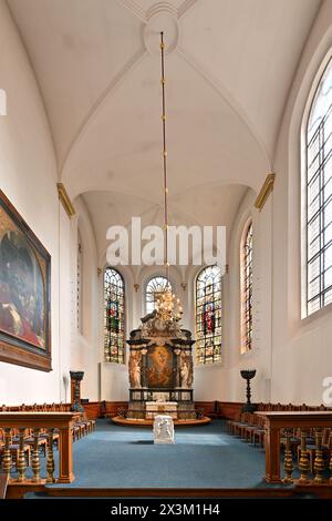 Kopenhagen, Dänemark - 18. Juli 2023: Kirche des Heiligen Geistes im Stadtzentrum von Kopenhagen, Dänemark Stockfoto