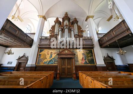 Kopenhagen, Dänemark - 18. Juli 2023: Kirche des Heiligen Geistes im Stadtzentrum von Kopenhagen, Dänemark Stockfoto