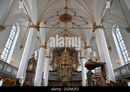 Kopenhagen, Dänemark - 17. Juli 2023: Trinitatis-Kirche in Kopenhagen. Berühmtes Wahrzeichen in Kopenhagen, Dänemark Stockfoto