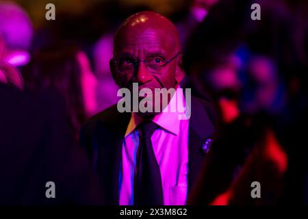 Washington, Vereinigte Staaten . April 2024. Der Journalist Al Roker kommt am Samstag, den 27. April 2024, zum Abendessen der Korrespondenten des Weißen Hauses im Washington Hilton in Washington, DC. Foto: Bonnie Cash/Pool/SIPA USA Credit: SIPA USA/Alamy Live News Stockfoto