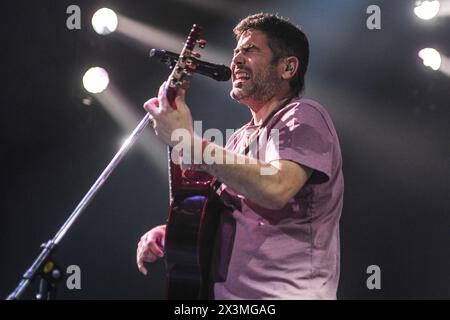 Estopa en vivo: José Manuel Muñoz (Gitarra) Stockfoto