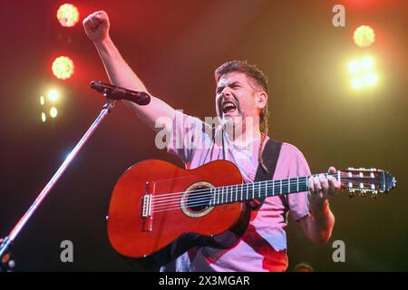 Estopa en vivo: José Manuel Muñoz (Gitarra) Stockfoto