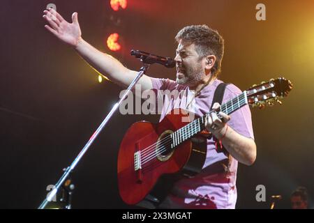 Estopa en vivo: José Manuel Muñoz (Gitarra) Stockfoto