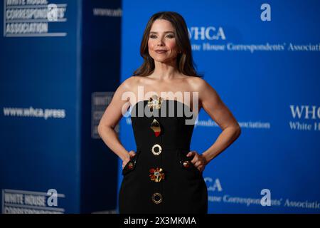 Sophia Bush nimmt am 27. April 2024 am Dinner der Korrespondenten des Weißen Hauses 2024 im Washington Hilton in Washington, DC Teil. (Foto: Annabelle Gordon/SIPA USA) Credit: SIPA USA/Alamy Live News Stockfoto