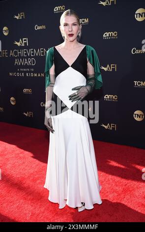Hollywood, USA. April 2024. Lily Rabe kam am 27. April 2024 zur AFI Life Achievement Award Gala Tribute an Nicole Kidman im Dolby Theatre in Hollywood, KALIFORNIEN. © Lisa OConnor/AFF-USA.com Credit: AFF/Alamy Live News Stockfoto