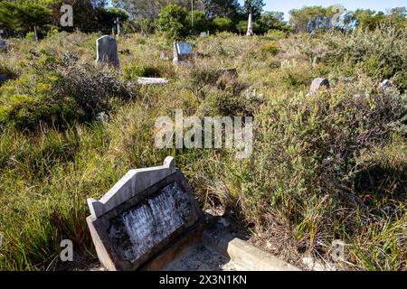 Der Friedhof der dritten Quarantäne auf North Head Manly wurde 1881 für die Beerdigung von Menschen eröffnet, die an Infektionskrankheiten einschließlich Pocken gestorben waren Stockfoto