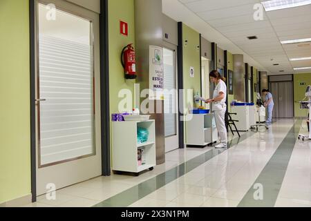 Hämatologie, Krankenhaus Donostia, San Sebastian, Gipuzkoa, Baskenland, Spanien Stockfoto