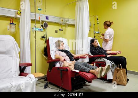 Hämatologie, Krankenhaus Donostia, San Sebastian, Gipuzkoa, Baskenland, Spanien Stockfoto