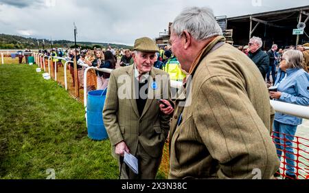 27. April 2024: Overton Point to Point Racing Family Day auf der Overton Farm, South Lanarkshire, Schottland Stockfoto