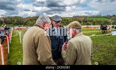 27. April 2024: Overton Point to Point Racing Family Day auf der Overton Farm, South Lanarkshire, Schottland Stockfoto