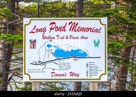 Long Pond Memorial - Donna's Way - Random Island - verschiedene Stockfoto