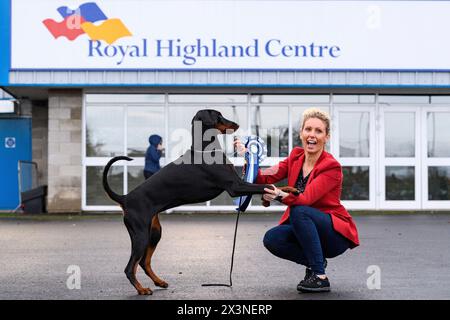 Royal Highland Centre Hundeshow Schottland schottischer Zwinger Club Stockfoto