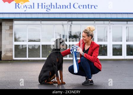 Royal Highland Centre Hundeshow Schottland schottischer Zwinger Club Stockfoto