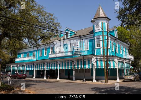 New Orleans, Louisiana. Commanders Palace Restaurant im Garden District. Stockfoto