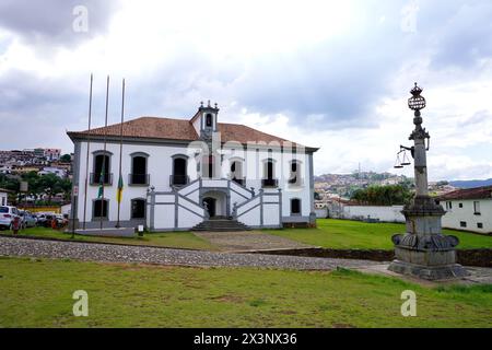 Casa de Camara e Cadeia historisches Rathaus de Mariana, Minas Gerais, Brasilien Stockfoto