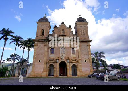 Kirche Sao Pedro dos Clerigos in Mariana, Minas Gerais, Brasilien Stockfoto