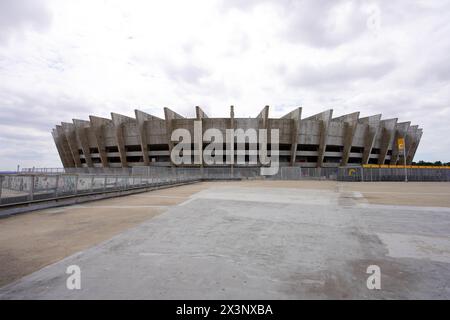 BELO HORIZONTE, BRASILIEN - 12. APRIL 2024: Mineirao offiziell Estadio Governador Magalhaes Pinto ist ein Fußballstadion in Belo Horizonte, Minas Gerais. Stockfoto