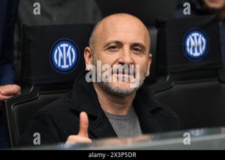 Inter vs Torino nella foto Piero Ausilio (Inter) Milano 28-04-2024 Stadio Giuseppe Meazza - San Siro Campionato Serie A TIM - 34a giornata foto Tiziano Ballabio/Agenzia ALDO Liverani sas/AGENZIA ALDO LIVERANI SAS Stockfoto