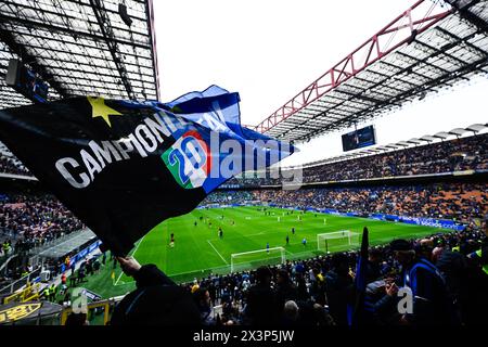 Inter vs Torino nella foto tifosi Inter coreografia Milano 28-04-2024 Stadio Giuseppe Meazza - San Siro Campionato Serie A TIM - 34a giornata foto Tiziano Ballabio/Agenzia ALDO Liverani sas/AGENZIA ALDO LIVERANI SAS Stockfoto