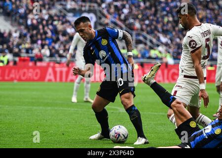 Inter vs Torino nella foto Lautaro Martinez (Inter) Mailand 28-04-2024 Stadio Giuseppe Meazza - San Siro Campionato Serie A TIM - 34a giornata foto Tiziano Ballabio/Agenzia ALDO Liverani sas/AGENZIA ALDO LIVERANI SAS Stockfoto