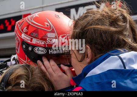 Derby, Großbritannien. April 2024. Tom Ingram 80 Bristol Street Motors Race 1 Donington Park während der British Touring Car Championship im Donington Park, Derby, England am 28. April 2024. Foto von Chris Williams. Nur redaktionelle Verwendung, Lizenz für kommerzielle Nutzung erforderlich. Keine Verwendung bei Wetten, Spielen oder Publikationen eines einzelnen Clubs/einer Liga/eines Spielers. Quelle: UK Sports Pics Ltd/Alamy Live News Stockfoto