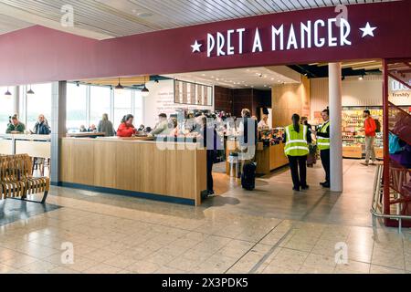 Flughafen Edinburgh, Pret A Manger Stockfoto