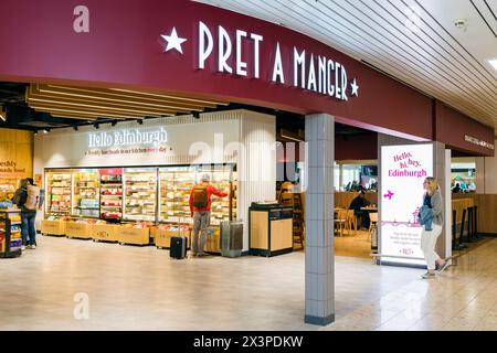 Flughafen Edinburgh, Pret A Manger Stockfoto