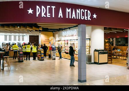 Flughafen Edinburgh, Pret A Manger Stockfoto