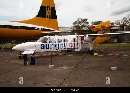 Britten-Norman BN-2A Mk III Trislander, ein britisches dreimotoriges kolbengetriebenes Nutzflugzeug. Stockfoto