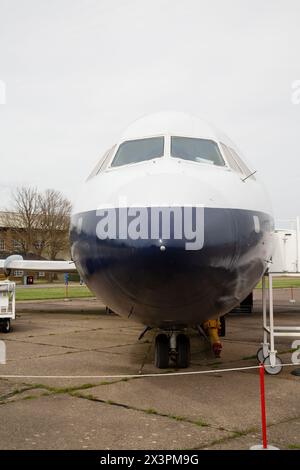 BAC One Eleven 500, ein britisches Kurzstreckenflugzeug, das von Rolls-Royce Spey-Turboventilatoren angetrieben wird. IWM, Duxford. Stockfoto