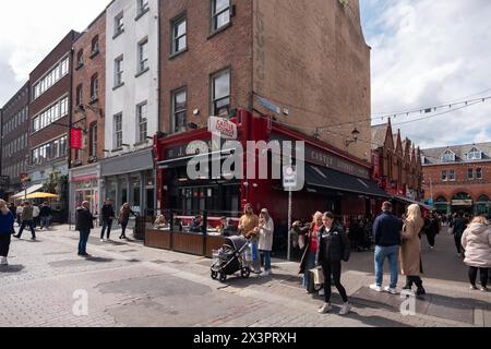 The Castle Lounge oder Grogans Pub im Stadtzentrum von Dublin, irland. Stockfoto