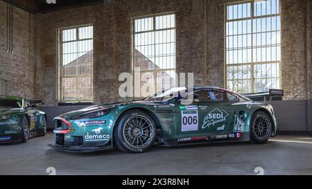 Aston Martin DBR9 Aston Martin Larbre Wettbewerb Le Mans 24 Std. 2007 Stockfoto