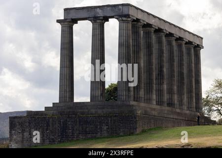 Das National Monument of Scotland auf Calton Hill, Edinburgh Stockfoto