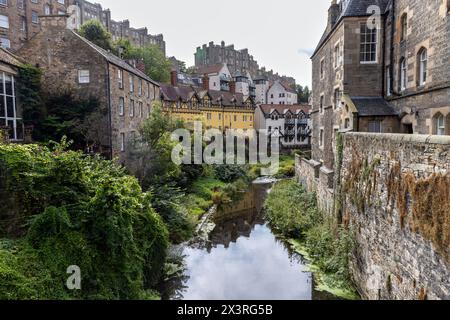 Dean Village und das Wasser von Leith, Edinburgh, Stockfoto