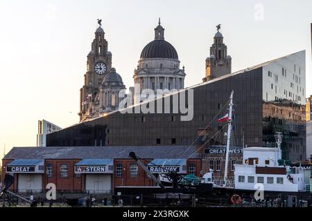 Gebäude an Liverpools Waterfront Stockfoto