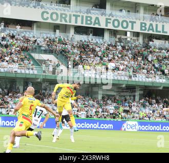 Curitiba, Parana, Brasilien. April 2024. CURITIBA (PR)28.04.2024-FOOTBALL/CAMPEONATO/BRASILEIRAO-Bid während eines Spiels zwischen Coritiba und Brusque, gültig für die brasilianische Meisterschaft 2024, die am Sonntag, 28. In der Stadt Curitiba ausgetragen wurde. (Kreditbild: © Edson de Souza/TheNEWS2 via ZUMA Press Wire) NUR REDAKTIONELLE VERWENDUNG! Nicht für kommerzielle ZWECKE! Stockfoto