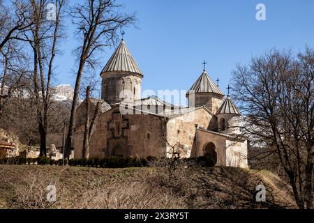 Antike Kirchen des Haghartsin-Klosters in der Provinz Tavush in Armenien Stockfoto