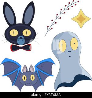 Happy Halloween Day Element Vektor. Stock Vektor